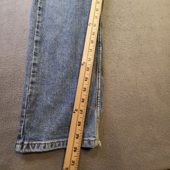 Levis Signature Mens 32x30 Regular Fit Straight Leg Distressed Denim Jeans - Picture 8 of 12